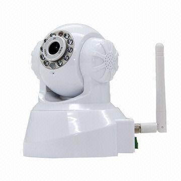 P2P IP Camera, Supports 802.11.b/g/n Wireless Protocol, Built-in Microphone