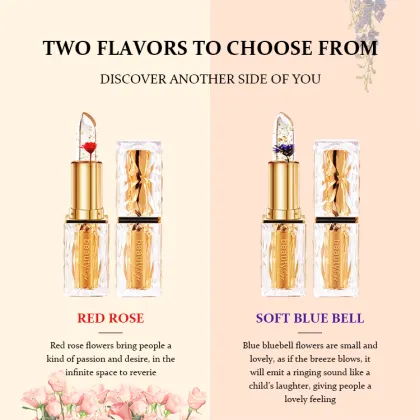 Wholesale Moisturizing Warm Lip Balm Flower Jelly Lipstick