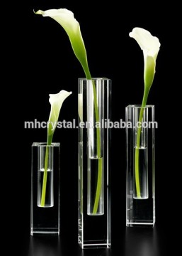 Square Glass Crystal Bud Vases MH-V051