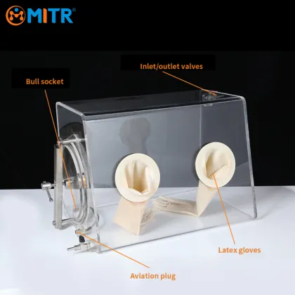 MITR Portable Vacuum Glove Box - Acrylic Laboratory Oxygen-Free Glove Box