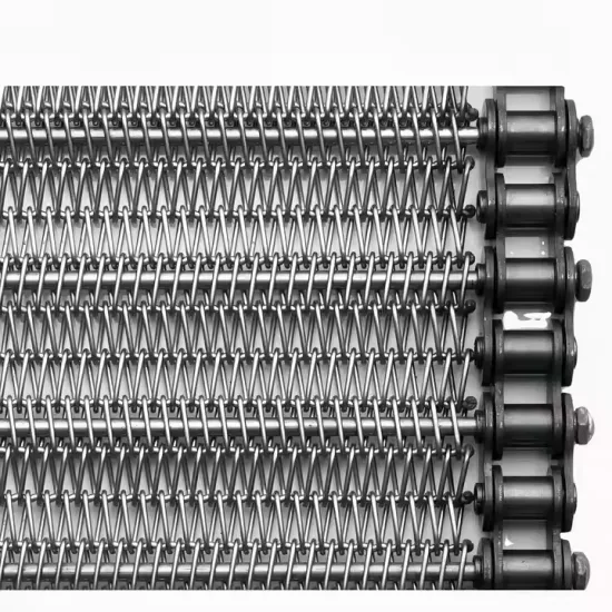 Flexible Rod Conveyor Belts for Multi-tier Spiral Conveyors in Food Industry