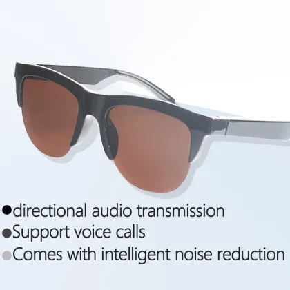 Unisex Wireless Bluetooth Cycling Glasses with Blue Lenses