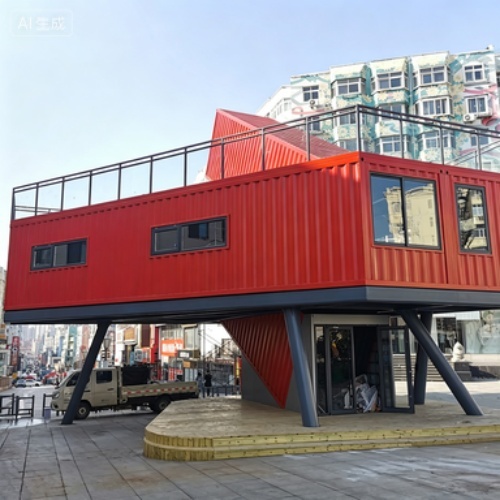 Portable Container Living Units for Bookstores, Cafés, and Resorts