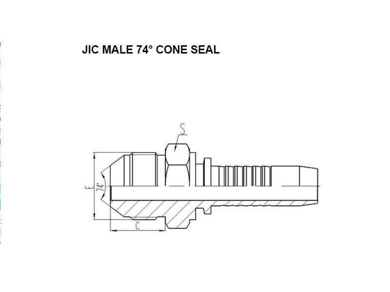 JIC Male 74° Cone Seal 16711