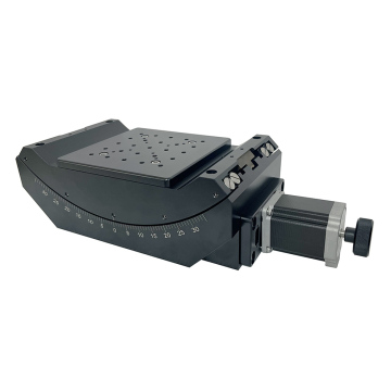 Precision Motorized Goniometer Stage for Optical Radian Tilt