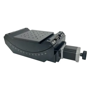 Precision Motorized Goniometer Stage for Optical Radian Tilt