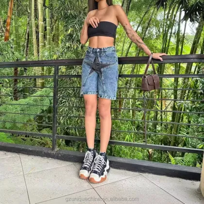 Five Star Cut and Sew Custom Denim Shorts for Ladies