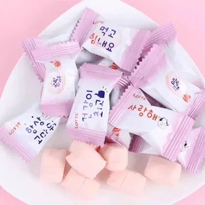 Delicious LOTTE Milk Marshmallow Candy