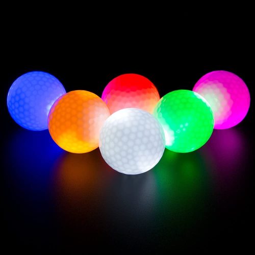 מכירות חמות כדורי גולף LED צבעוניים ללילה