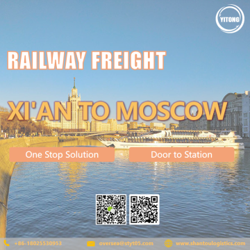 International Railway Freight van Xi&#39;an naar Moskou Rusland