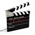 Clapper de filme com despertador digital