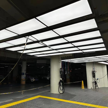 DIY 육각형 LED 조명 : 8'x16 '차고, 체육관 또는 모듈 식 천장을위한 매달린 램프