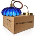 Blue petal fruit tray glass lampshade pendant lamp