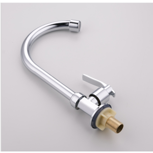 공장 도매 단일 핸들 데크 장착 분지 싱크 및 수도꼭지 냉수 주방 탭