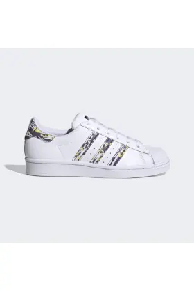 Women's White Superstar J Sports Shoes