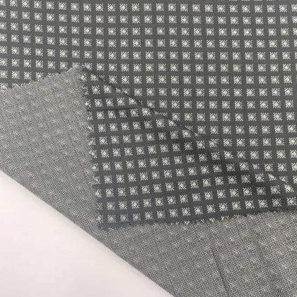 Checked Pattern Modal Polyester Blend Jacquard Knitted Cloth