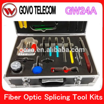Fiber optic fusion splicing tool kits(GW24A) with fiber stripper and cable sheath slitter