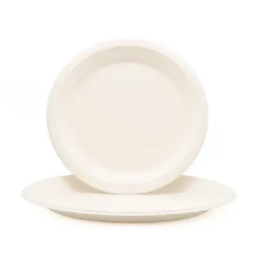 100% Biodegradable disposable bagasse tableware Round Bagasse Plates