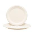 Sugarcane Round Disposable Sugarcane Fiber Compostable 100% Biodegradable Plates