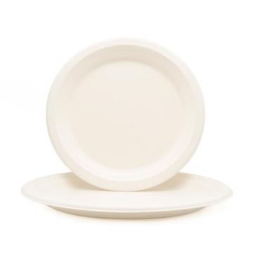 100% Biodegradable disposable bagasse tableware Round Bagasse Plates