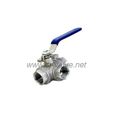 NPT 3 way ball valve