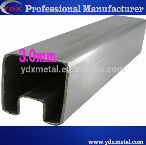 foshan stainless steel round slot tube