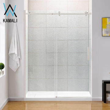 Best Price Customized Wholesale Hotel Room Frameless Tempered Glass Sliding Shower Door