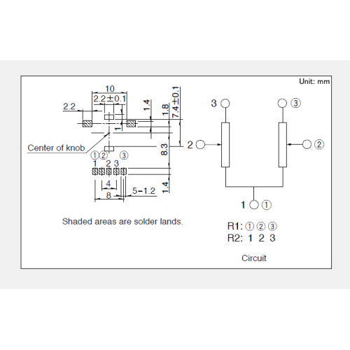 Rk10j series Rotary potentiometer