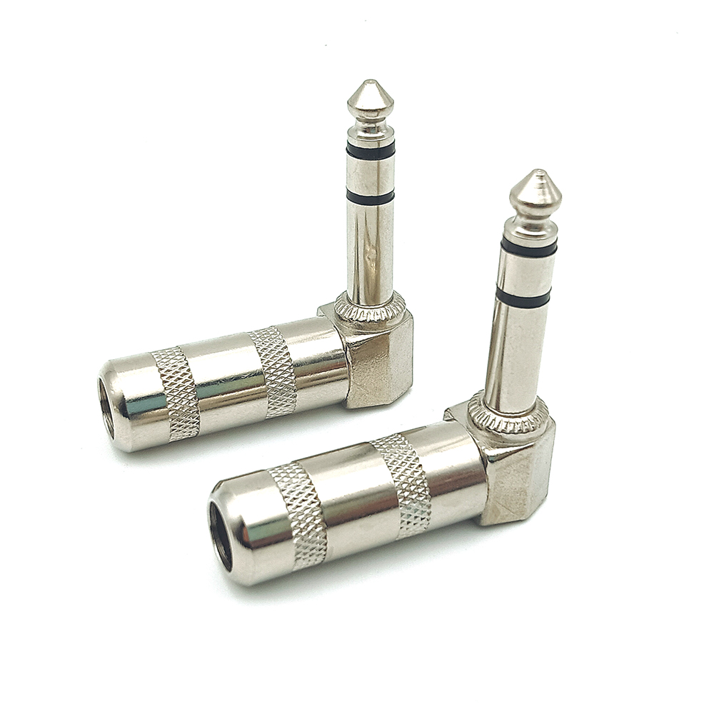 6.35mm Stereo Microphone Audio Guitar TRS Plug Connector