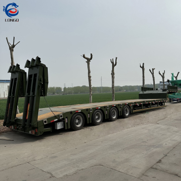 4 Axles 50 Ton 55 Ton 18 Meter Lowbed Chassis Trailer