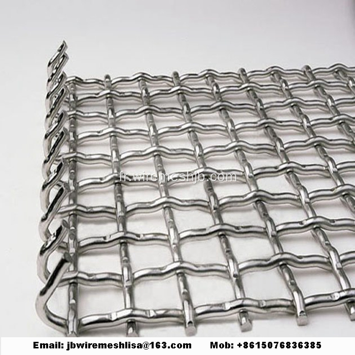 Treillis métallique ondulé en acier inoxydable 304