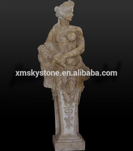 SKY-043 Famous Roman Gods Athena Coloured Marble Statues