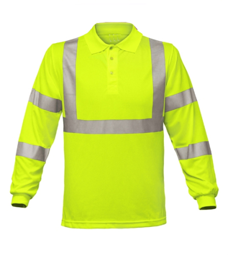 comfortable yellow high vis shirt with pocket