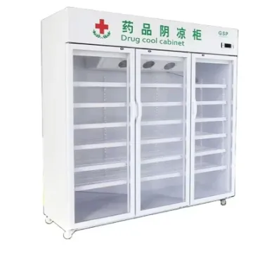Commercial Glass Door Upright Vertical Cooler and Freezer with Fan Cooling System