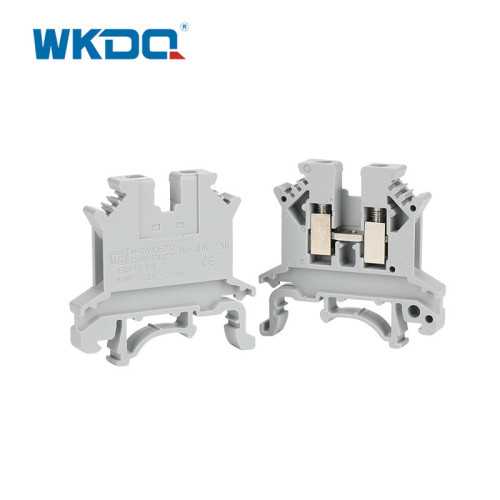 Schroefverbinding DIN-rail-aansluitblok