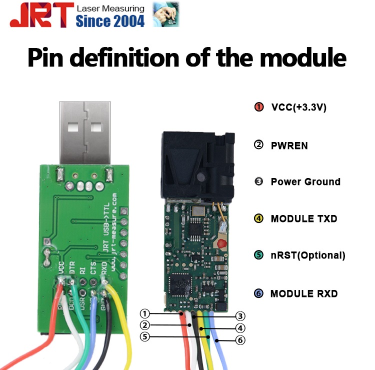 pins definition rangefinder laser sensor