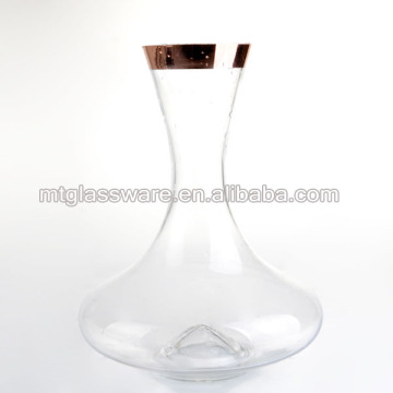 2L handmade blowin color box bulk, rose gold decanter