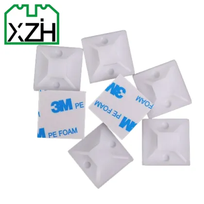 Nylon Cable Tie Mounts - 3M Self-Adhesive Cable Tie Fixing Seat