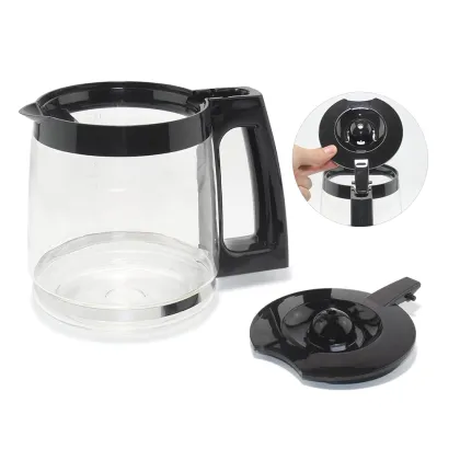 Replacement Glass Carafe Pot for Cuisinart 12-Cup Coffee Maker Model DCC-1200PRC