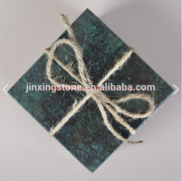 green marble coaster