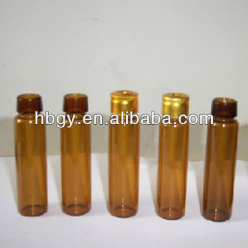 3, 5, 7, 10, 12, 15, 20ml borosilicate pharmaceutical glass bottle amber color