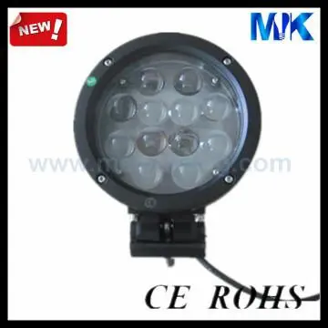 high lumens 60w dc 12v 24v ip67 7 inch waterproof led work lamp