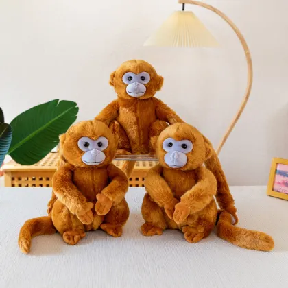 Wholesale Custom Golden Monkey Stuffed Toys with Long Arms and Legs