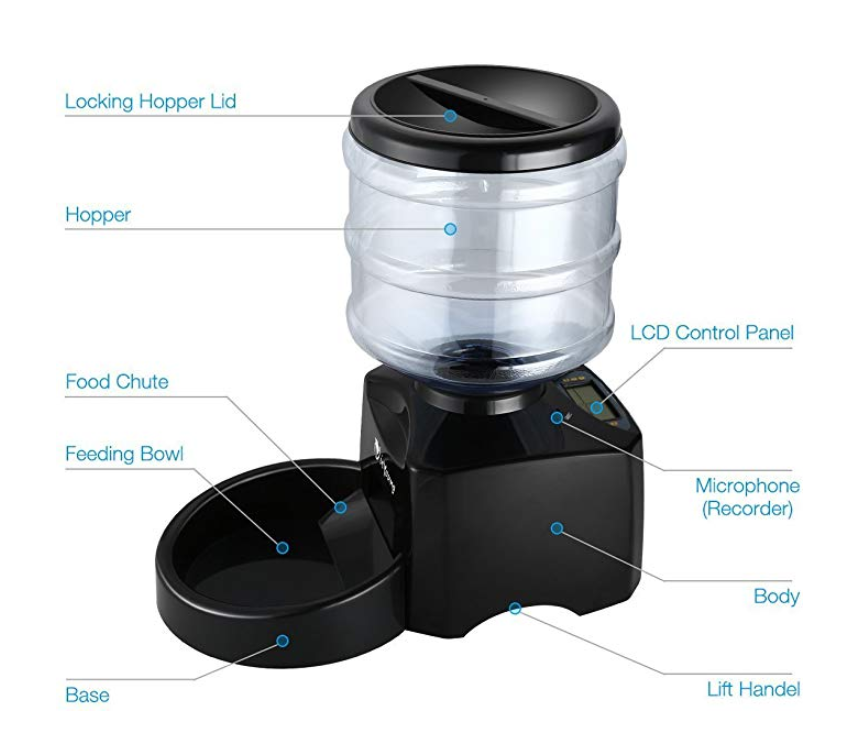 Electronic Control Large Capacity Pet Feeder