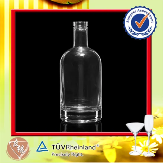 Hot Sale Round Classical Soda Lime Glassware 750ml Glass Bottle