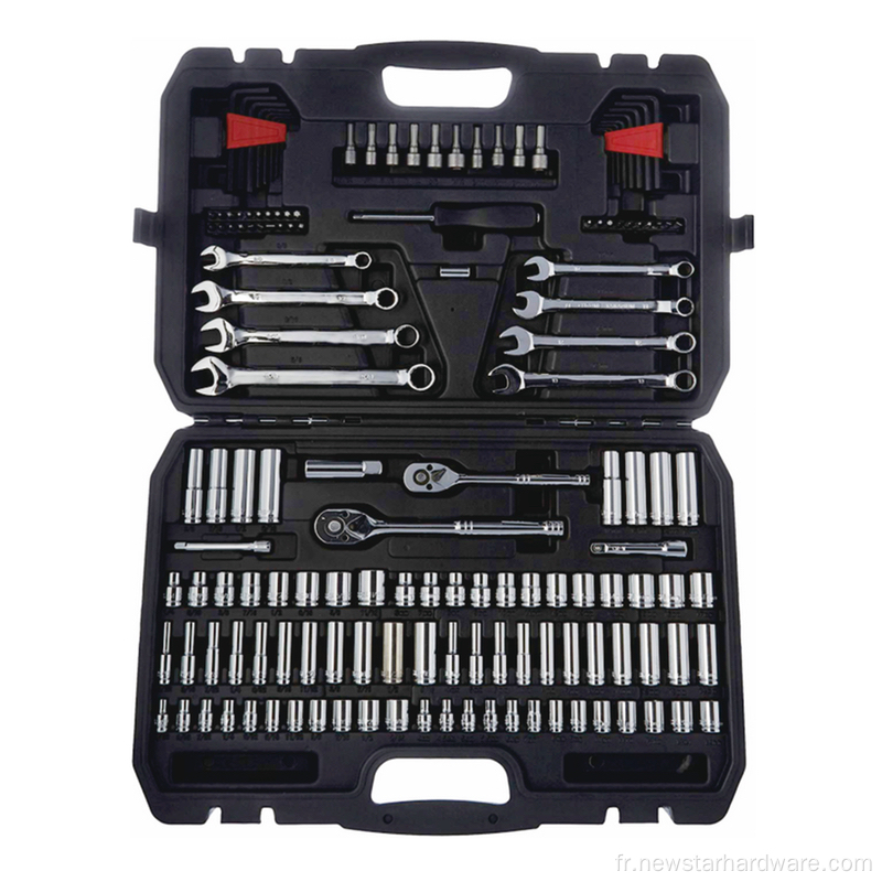 Ensemble de socket professionnel 146pcs Ensemble d'outils de réparation automobile