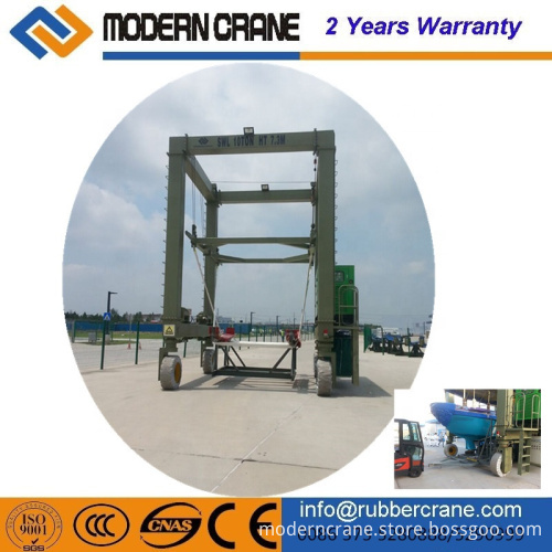 Fully Hydraulic Rubber Gantry Crane and Rubber Tyre Boat Lifting Crane