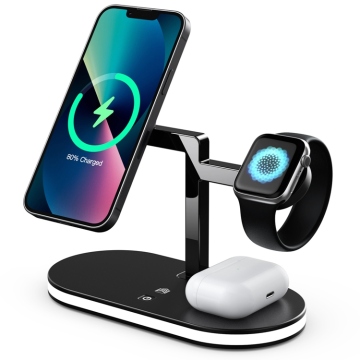 2024 Populär 3 in 1 Mobiltelefon Magnetisch 15W schnell lade drahtloser Ladegerät -Standhalter