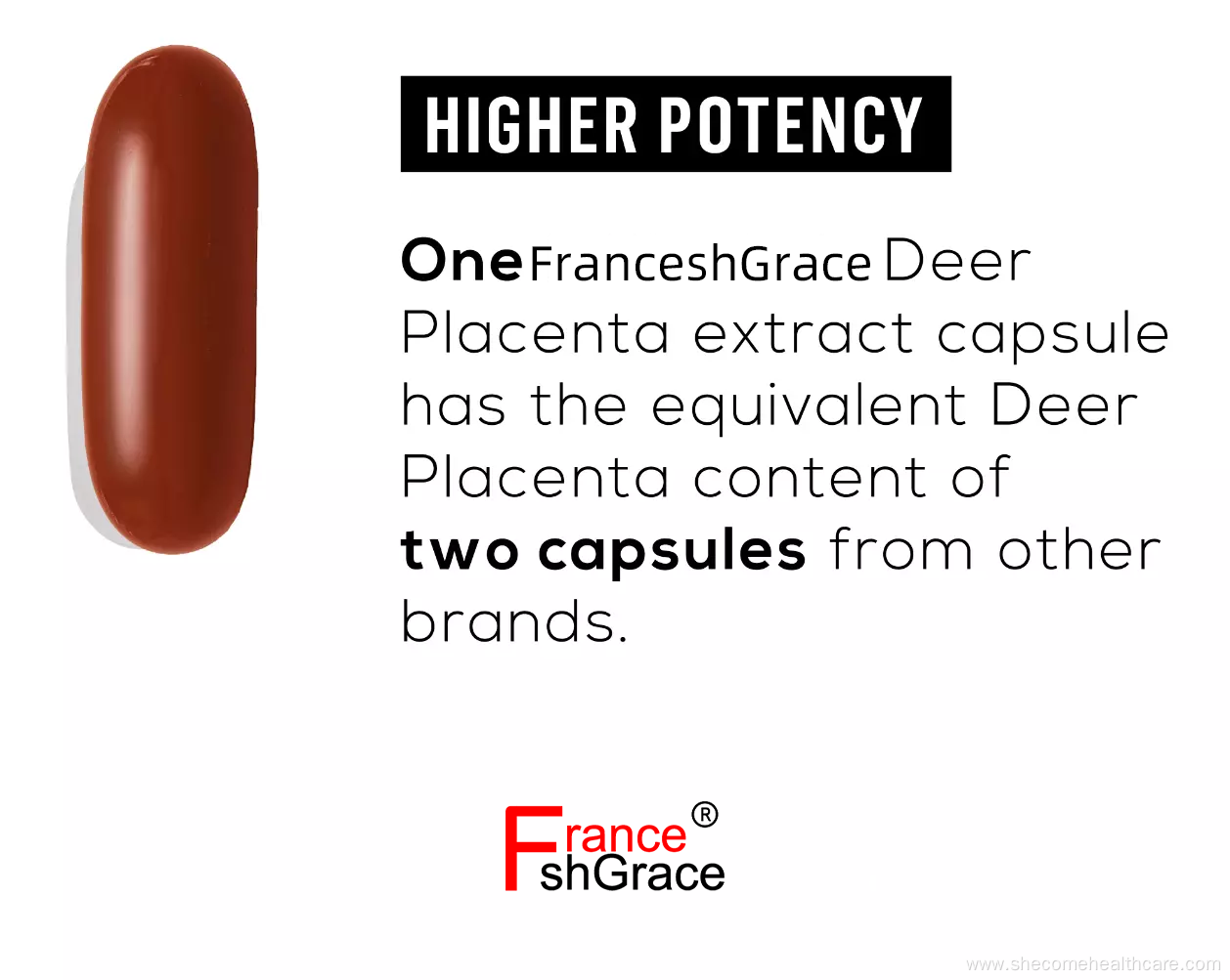 Highest Deer Placenta Supplement 60 Deer Placenta Capsules