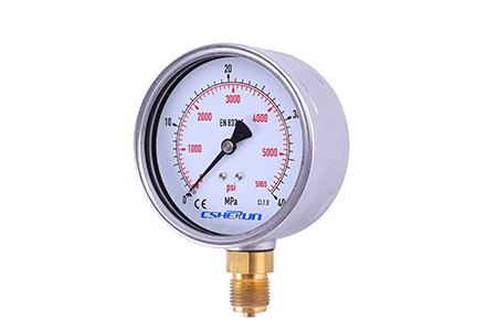 WSS 3 "Industrial Dial Bimetal Thermometer mit 3/4npt -Faden